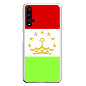 Чехол для Honor 20 с принтом Флаг Таджикистана в Белгороде, Силикон | Область печати: задняя сторона чехла, без боковых панелей | парчами точикистон | таджикистан | точикистон | флаг | флаг таджикистана