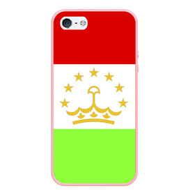 Чехол для iPhone 5/5S матовый с принтом Флаг Таджикистана в Белгороде, Силикон | Область печати: задняя сторона чехла, без боковых панелей | парчами точикистон | таджикистан | точикистон | флаг | флаг таджикистана