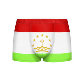 Мужские трусы 3D с принтом Флаг Таджикистана в Белгороде, 50% хлопок, 50% полиэстер | классическая посадка, на поясе мягкая тканевая резинка | парчами точикистон | таджикистан | точикистон | флаг | флаг таджикистана