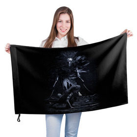 Флаг 3D с принтом HellBlade в Белгороде, 100% полиэстер | плотность ткани — 95 г/м2, размер — 67 х 109 см. Принт наносится с одной стороны | hellblade