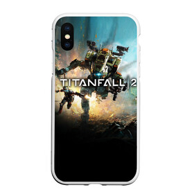 Чехол для iPhone XS Max матовый с принтом Titanfall в Белгороде, Силикон | Область печати: задняя сторона чехла, без боковых панелей | мех | мехи | пилот | пилоты | спектр | спектры | титан