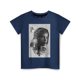 Детская футболка хлопок с принтом The Last of Us в Белгороде, 100% хлопок | круглый вырез горловины, полуприлегающий силуэт, длина до линии бедер | гриб | грибы | джоэл | кордицепс | элли