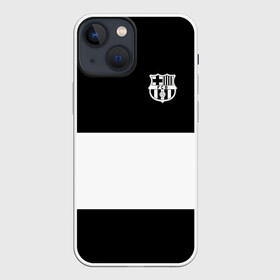 Чехол для iPhone 13 mini с принтом FC Barcelona Black Collection в Белгороде,  |  | black collection | fc | fc barcelona | fcb | fly emirates | ronaldo | барселона | зож | клуб | линии | месси | модные | мяч | реал мадрид | спорт | спортивные | тренды | футбол | футбольный клуб | эмблема