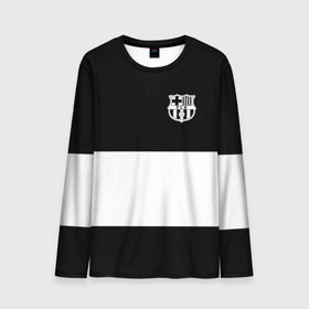 Мужской лонгслив 3D с принтом FC Barcelona Black Collection в Белгороде, 100% полиэстер | длинные рукава, круглый вырез горловины, полуприлегающий силуэт | Тематика изображения на принте: black collection | fc | fc barcelona | fcb | fly emirates | ronaldo | барселона | зож | клуб | линии | месси | модные | мяч | реал мадрид | спорт | спортивные | тренды | футбол | футбольный клуб | эмблема