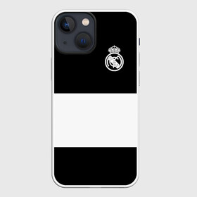 Чехол для iPhone 13 mini с принтом Real Madrid Black Collection в Белгороде,  |  | emirates | fc | real madrid | клуб | мяч | реал мадрид