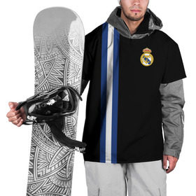 Накидка на куртку 3D с принтом Real Madrid Line Collection в Белгороде, 100% полиэстер |  | emirates | fc | real madrid | клуб | мяч | реал мадрид