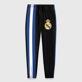 Мужские брюки 3D с принтом Real Madrid Line Collection в Белгороде, 100% полиэстер | манжеты по низу, эластичный пояс регулируется шнурком, по бокам два кармана без застежек, внутренняя часть кармана из мелкой сетки | emirates | fc | real madrid | клуб | мяч | реал мадрид