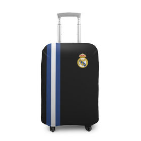 Чехол для чемодана 3D с принтом Real Madrid Line Collection в Белгороде, 86% полиэфир, 14% спандекс | двустороннее нанесение принта, прорези для ручек и колес | emirates | fc | real madrid | клуб | мяч | реал мадрид