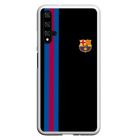 Чехол для Honor 20 с принтом FC Barcelona Line Collection в Белгороде, Силикон | Область печати: задняя сторона чехла, без боковых панелей | fc | барселона | эмблема