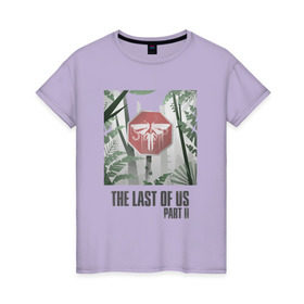 Женская футболка хлопок с принтом The Last of Us в Белгороде, 100% хлопок | прямой крой, круглый вырез горловины, длина до линии бедер, слегка спущенное плечо | Тематика изображения на принте: гриб | грибы | джоэл | кордицепс | элли