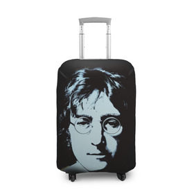 Чехол для чемодана 3D с принтом Джон Леннон 7 в Белгороде, 86% полиэфир, 14% спандекс | двустороннее нанесение принта, прорези для ручек и колес | john lennon | the beatles | битлс | джон леннон