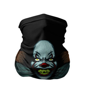 Бандана-труба 3D с принтом Clown в Белгороде, 100% полиэстер, ткань с особыми свойствами — Activecool | плотность 150‒180 г/м2; хорошо тянется, но сохраняет форму | horror | pennywise | stephen king | клоун | оно | пеннивайз | стивен кинг | ужасы | хоррор