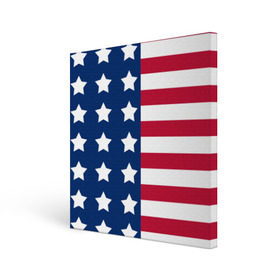 Холст квадратный с принтом USA Flag в Белгороде, 100% ПВХ |  | star | usa | америка | белый | звезды | красный | линии | полосы | популярные | синий | сша | триколор | туристические | флаг | цвет | штаты