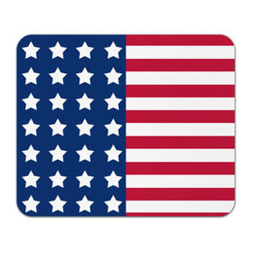 Коврик прямоугольный с принтом USA Flag в Белгороде, натуральный каучук | размер 230 х 185 мм; запечатка лицевой стороны | star | usa | америка | белый | звезды | красный | линии | полосы | популярные | синий | сша | триколор | туристические | флаг | цвет | штаты