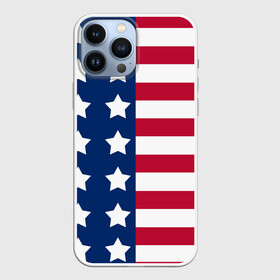 Чехол для iPhone 13 Pro Max с принтом USA FLAG  АМЕРИКАНСКИЙ ФЛАГ в Белгороде,  |  | star | usa | америка | белый | звезды | красный | линии | полосы | популярные | синий | сша | триколор | туристические | флаг | цвет | штаты