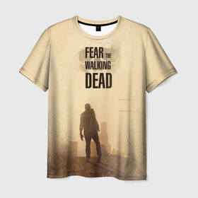 Мужская футболка 3D с принтом Бойтесь ходячих мертвецов 3 в Белгороде, 100% полиэфир | прямой крой, круглый вырез горловины, длина до линии бедер | Тематика изображения на принте: 