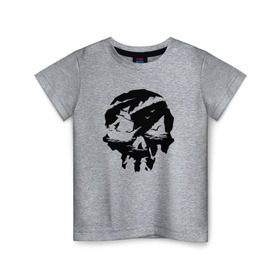 Детская футболка хлопок с принтом Sea of thieves в Белгороде, 100% хлопок | круглый вырез горловины, полуприлегающий силуэт, длина до линии бедер | mmo | море | пират | пираты | сокровища | сокровище