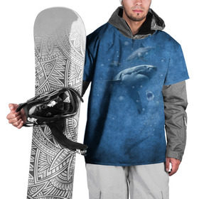 Накидка на куртку 3D с принтом Shark в Белгороде, 100% полиэстер |  | fish | ocean | акула | вода | животные | море | океан | рыба | челюсти