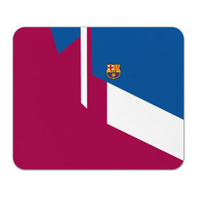 Коврик прямоугольный с принтом FC Barcelona 2018 в Белгороде, натуральный каучук | размер 230 х 185 мм; запечатка лицевой стороны | Тематика изображения на принте: fc | барселона | эмблема