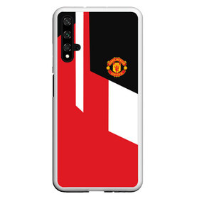 Чехол для Honor 20 с принтом Manchester United 2018 New в Белгороде, Силикон | Область печати: задняя сторона чехла, без боковых панелей | emirates | fc | manchester united | абстракция | геометрия | зож | клуб | линии | манчестер юнайтед | модные | мяч | россии | спорт | спортивные | стиль | тренды | футбол | футбольный клуб | экстрим | эмблема