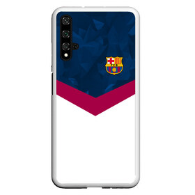 Чехол для Honor 20 с принтом FC Barcelona 2018 New в Белгороде, Силикон | Область печати: задняя сторона чехла, без боковых панелей | fc | fc barcelona | fcb | fly emirates | ronaldo | абстракция | барселона | геометрия | зож | клуб | линии | месси | модные | мяч | реал мадрид | спорт | спортивные | тренды | футбол | футбольный клуб | эмблема