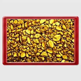 Магнит 45*70 с принтом Золотые камешки в Белгороде, Пластик | Размер: 78*52 мм; Размер печати: 70*45 | abstraction | gold | rich | texture | богатство | золотая абстракция | золото | кубики | текстура