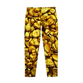 Детские леггинсы 3D с принтом Золотые камешки в Белгороде, полиэстер 85%, спандекс 15% | эластичный пояс, зауженный крой | abstraction | gold | rich | texture | богатство | золотая абстракция | золото | кубики | текстура