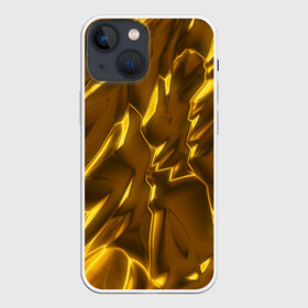 Чехол для iPhone 13 mini с принтом Золотые разводы в Белгороде,  |  | abstraction | gold | rich | texture | богатство | золотая абстракция | золото | кубики | текстура