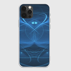 Чехол для iPhone 12 Pro Max с принтом Blue fractal в Белгороде, Силикон |  | Тематика изображения на принте: art | background | beautiful | color | festive | fractal | lines | photo | picture | smooth | strange | style