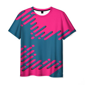 Мужская футболка 3D с принтом Геометрия будущего в Белгороде, 100% полиэфир | прямой крой, круглый вырез горловины, длина до линии бедер | abstraction | engine | pattern | абстракция | геометрия | графики | движение | краска | текстура | чертежи | штрихи