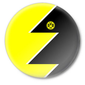 Значок с принтом Borussia Dortmund 2018 Storm в Белгороде,  металл | круглая форма, металлическая застежка в виде булавки | боруссия | дортмунд