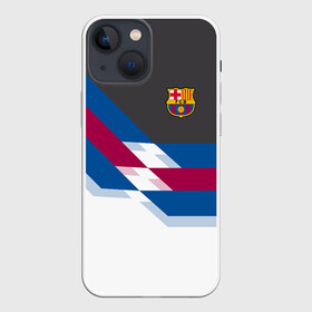 Чехол для iPhone 13 mini с принтом FC Barcelona 2018 №1 в Белгороде,  |  | fc | fc barcelona | fcb | fly emirates | ronaldo | абстракция | барселона | геометрия | зож | клуб | линии | месси | модные | мяч | реал мадрид | спорт | спортивные | тренды | футбол | футбольный клуб | эмблема