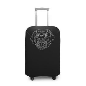Чехол для чемодана 3D с принтом Rottweiler 3 в Белгороде, 86% полиэфир, 14% спандекс | двустороннее нанесение принта, прорези для ручек и колес | 