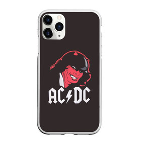 Чехол для iPhone 11 Pro матовый с принтом Чёрт AC DC в Белгороде, Силикон |  | ac dc | acdc | ангус янг | блюз рок | крис слэйд | рок группа | рок н ролл | стиви янг | хард рок | эксл роуз