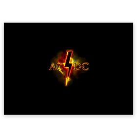 Поздравительная открытка с принтом AC/DC огонь в Белгороде, 100% бумага | плотность бумаги 280 г/м2, матовая, на обратной стороне линовка и место для марки
 | ac dc | acdc | ангус янг | блюз рок | крис слэйд | надпись | рок группа | рок н ролл | стиви янг | хард рок | эксл роуз