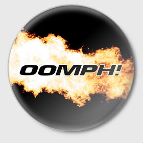 Значок с принтом OOMPH! 10 в Белгороде,  металл | круглая форма, металлическая застежка в виде булавки | 