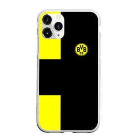 Чехол для iPhone 11 Pro матовый с принтом FC Borussia Dortmund Black в Белгороде, Силикон |  | боруссия | дортмунд