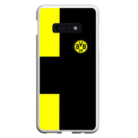 Чехол для Samsung S10E с принтом FC Borussia Dortmund Black в Белгороде, Силикон | Область печати: задняя сторона чехла, без боковых панелей | боруссия | дортмунд