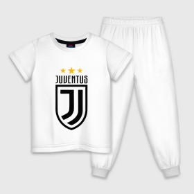 Детская пижама хлопок с принтом Juventus Football Club в Белгороде, 100% хлопок |  брюки и футболка прямого кроя, без карманов, на брюках мягкая резинка на поясе и по низу штанин
 | juventus football club