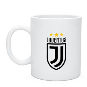 Кружка с принтом Juventus Football Club в Белгороде, керамика | объем — 330 мл, диаметр — 80 мм. Принт наносится на бока кружки, можно сделать два разных изображения | juventus football club