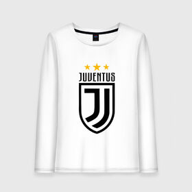 Женский лонгслив хлопок с принтом Juventus Football Club в Белгороде, 100% хлопок |  | juventus football club