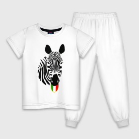 Детская пижама хлопок с принтом Juventus Football Club в Белгороде, 100% хлопок |  брюки и футболка прямого кроя, без карманов, на брюках мягкая резинка на поясе и по низу штанин
 | juventus football club