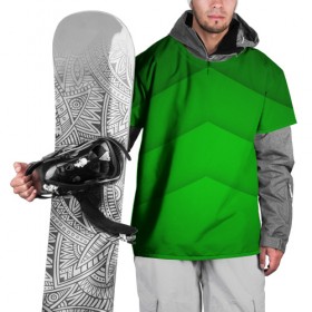 Накидка на куртку 3D с принтом Зеленые полосы в Белгороде, 100% полиэстер |  | абстракция | геометрия | зеленый | модные.мода | пирамиды | полосы.линии | тренды | треугольники | узоры