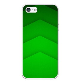 Чехол для iPhone 5/5S матовый с принтом GREEN STRIPES ЗЕЛЁНЫЕ ПОЛОСЫ в Белгороде, Силикон | Область печати: задняя сторона чехла, без боковых панелей | абстракция | геометрия | зеленый | модные.мода | пирамиды | полосы.линии | тренды | треугольники | узоры