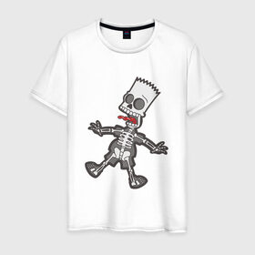 Мужская футболка хлопок с принтом Бард в Белгороде, 100% хлопок | прямой крой, круглый вырез горловины, длина до линии бедер, слегка спущенное плечо. | симпсон | ток