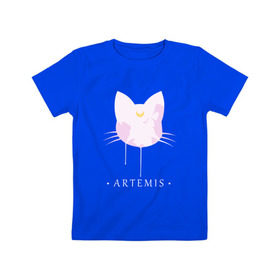 Детская футболка хлопок с принтом Artemis в Белгороде, 100% хлопок | круглый вырез горловины, полуприлегающий силуэт, длина до линии бедер | anime | sailor moon | аниме | сейлор мун