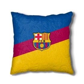 Подушка 3D с принтом FC Barcelona 2018 Colors в Белгороде, наволочка – 100% полиэстер, наполнитель – холлофайбер (легкий наполнитель, не вызывает аллергию). | состоит из подушки и наволочки. Наволочка на молнии, легко снимается для стирки | Тематика изображения на принте: fc | fc barcelona | fcb | fly emirates | ronaldo | абстракция | барселона | геометрия | зож | клуб | линии | месси | модные | мяч | реал мадрид | спорт | спортивные | тренды | футбол | футбольный клуб | эмблема