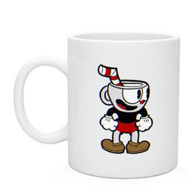 Кружка с принтом Cuphead в Белгороде, керамика | объем — 330 мл, диаметр — 80 мм. Принт наносится на бока кружки, можно сделать два разных изображения | cuphead