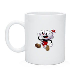 Кружка с принтом Cuphead в Белгороде, керамика | объем — 330 мл, диаметр — 80 мм. Принт наносится на бока кружки, можно сделать два разных изображения | Тематика изображения на принте: cuphead