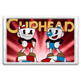 Магнит 45*70 с принтом Cuphead в Белгороде, Пластик | Размер: 78*52 мм; Размер печати: 70*45 | Тематика изображения на принте: 